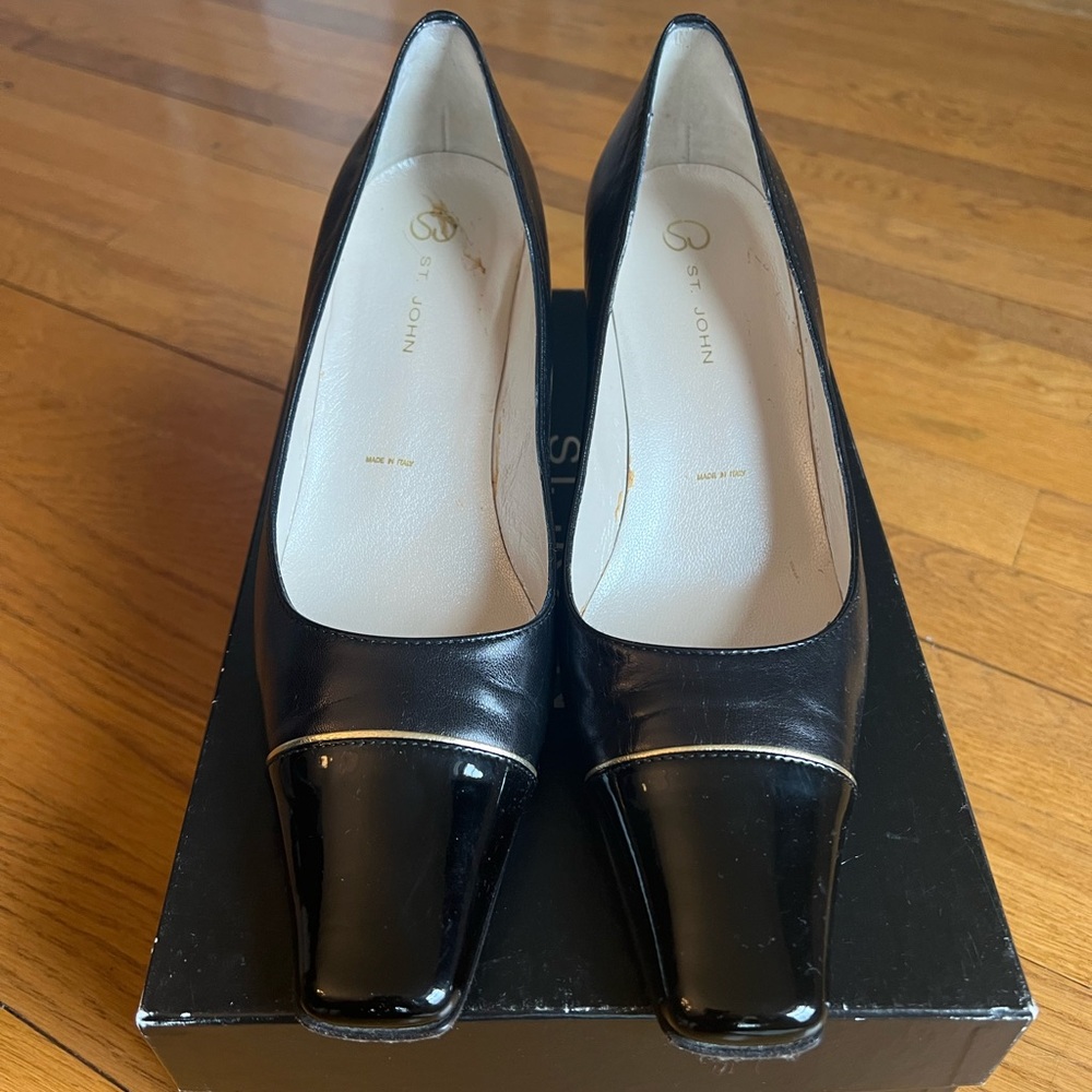 St John Tina black heels size 9.5
